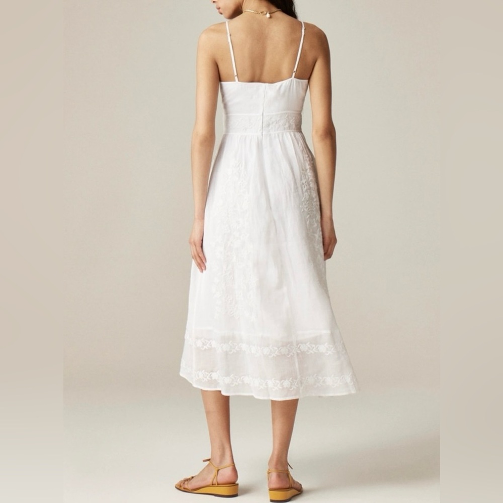J. Crew White Midi Dress - Picture 2 of 12